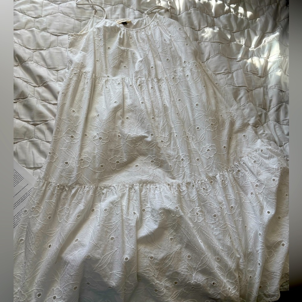 A white knee-length dress from Universal Threads, worn only once.